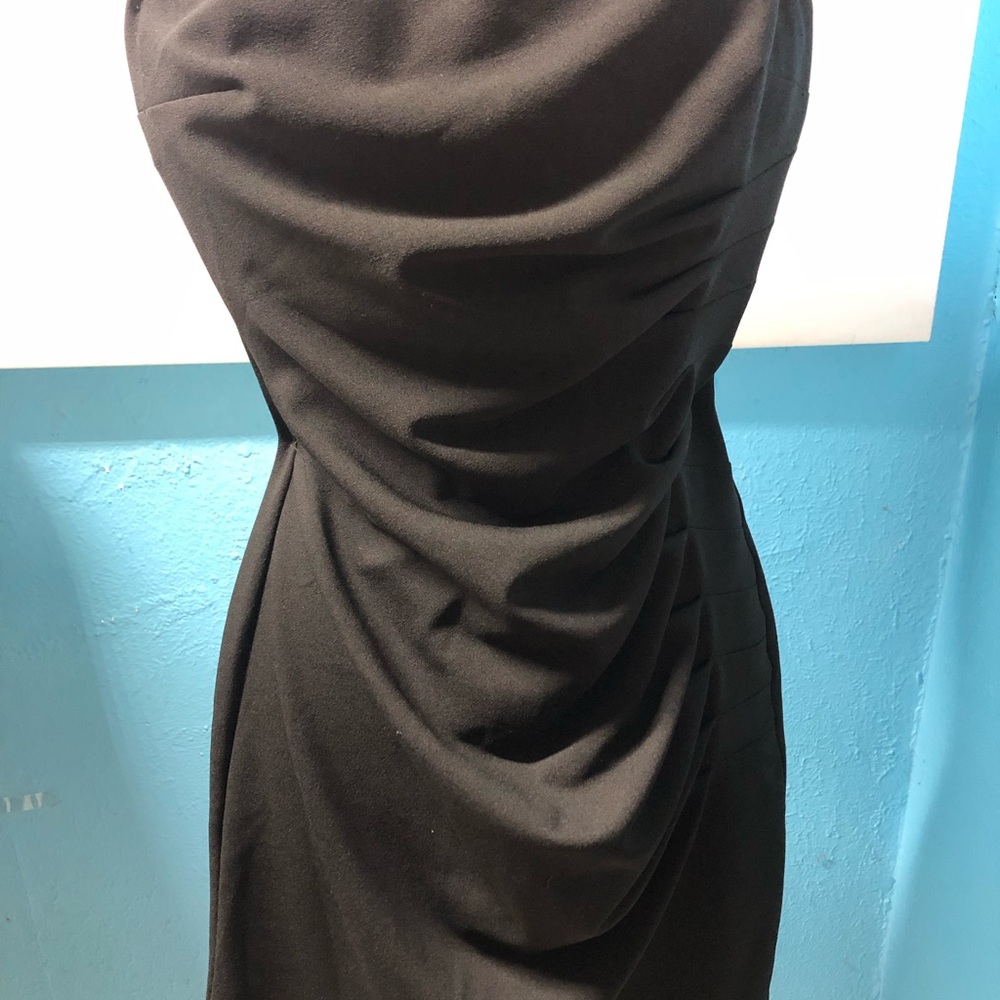 City Studio Strapless Black Dress